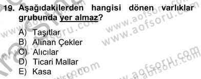 Dış Ticaret İşlemlerinin Muhasebeleştirilmesi Dersi 2012 - 2013 Yılı (Vize) Ara Sınav Soruları 19. Soru