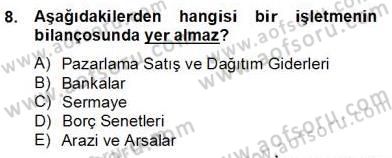 Dış Ticaret İşlemlerinin Muhasebeleştirilmesi Dersi 2012 - 2013 Yılı (Final) Dönem Sonu Sınav Soruları 8. Soru