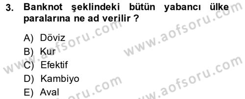 Dış Ticaret İşlemlerinin Muhasebeleştirilmesi Dersi 2013 - 2014 Yılı (Vize) Ara Sınav Soruları 3. Soru