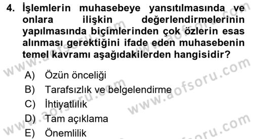 Dış Ticaret İşlemlerinin Muhasebeleştirilmesi Dersi 2015 - 2016 Yılı (Final) Dönem Sonu Sınav Soruları 4. Soru