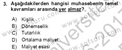 Dış Ticaret İşlemlerinin Muhasebeleştirilmesi Dersi 2016 - 2017 Yılı 3 Ders Sınavı 3. Soru