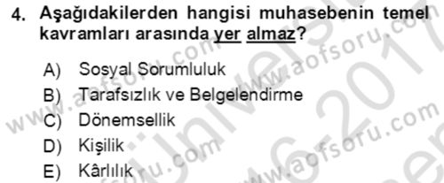Dış Ticaret İşlemlerinin Muhasebeleştirilmesi Dersi 2016 - 2017 Yılı (Final) Dönem Sonu Sınav Soruları 4. Soru