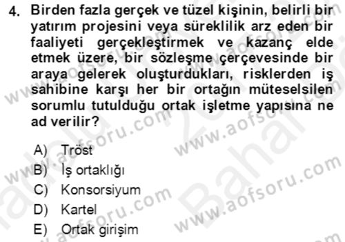 Dış Ticaret İşlemlerinin Muhasebeleştirilmesi Dersi 2017 - 2018 Yılı (Vize) Ara Sınav Soruları 4. Soru