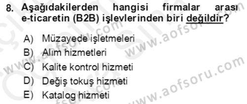 Dış Ticaret İşlemlerinin Muhasebeleştirilmesi Dersi 2017 - 2018 Yılı (Vize) Ara Sınav Soruları 8. Soru