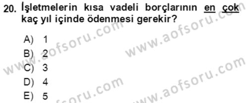 Dış Ticaret İşlemlerinin Muhasebeleştirilmesi Dersi 2021 - 2022 Yılı (Vize) Ara Sınav Soruları 20. Soru