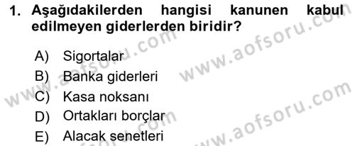 Dış Ticaret İşlemlerinin Muhasebeleştirilmesi Dersi 2023 - 2024 Yılı (Final) Dönem Sonu Sınav Soruları 1. Soru