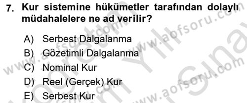 Dış Ticaret İşlemlerinin Muhasebeleştirilmesi Dersi 2023 - 2024 Yılı (Final) Dönem Sonu Sınav Soruları 7. Soru