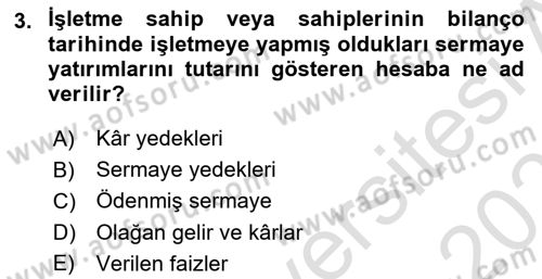 Dış Ticaret İşlemlerinin Muhasebeleştirilmesi Dersi 2024 - 2025 Yılı (Final) Dönem Sonu Sınav Soruları 3. Soru