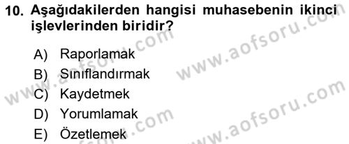 Dış Ticaret İşlemlerinin Muhasebeleştirilmesi Dersi 2024 - 2025 Yılı Yaz Okulu Sınav Soruları 10. Soru