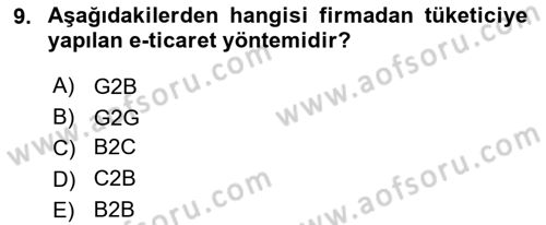 Dış Ticaret İşlemlerinin Muhasebeleştirilmesi Dersi 2025 - 2026 Yılı (Vize) Ara Sınav Soruları 9. Soru