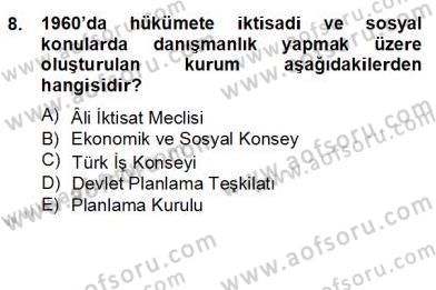 İnşaat ve Gayrimenkul Muhasebesi Dersi 2012 - 2013 Yılı (Final) Dönem Sonu Sınav Soruları 16. Soru
