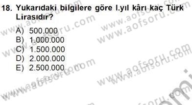 İnşaat ve Gayrimenkul Muhasebesi Dersi 2012 - 2013 Yılı (Final) Dönem Sonu Sınav Soruları 5. Soru