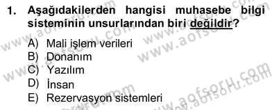 Konaklama İşletmelerinde Muhasebe Uygulamaları Dersi 2012 - 2013 Yılı (Vize) Ara Sınav Soruları 1. Soru