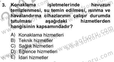 Konaklama İşletmelerinde Muhasebe Uygulamaları Dersi 2012 - 2013 Yılı (Vize) Ara Sınav Soruları 3. Soru