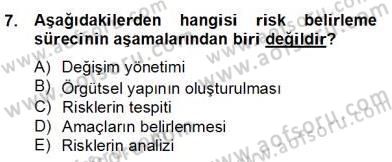 Konaklama İşletmelerinde Muhasebe Uygulamaları Dersi 2012 - 2013 Yılı (Final) Dönem Sonu Sınav Soruları 7. Soru