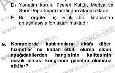 Konaklama İşletmelerinde Muhasebe Uygulamaları Dersi 2013 - 2014 Yılı (Vize) Ara Sınav Soruları 7. Soru