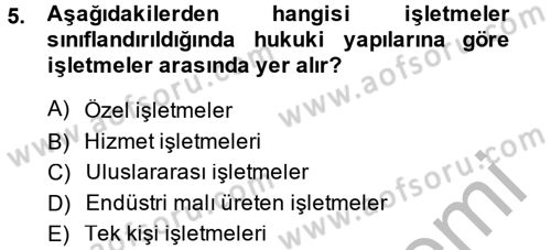 Şirketler Muhasebesi Dersi 2014 - 2015 Yılı (Vize) Ara Sınav Soruları 5. Soru