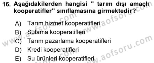 Şirketler Muhasebesi Dersi 2015 - 2016 Yılı (Final) Dönem Sonu Sınav Soruları 16. Soru