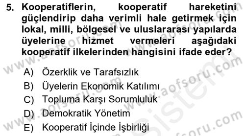 Şirketler Muhasebesi Dersi 2018 - 2019 Yılı (Final) Dönem Sonu Sınav Soruları 5. Soru