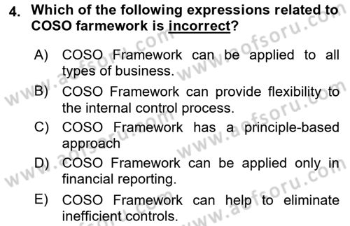 Accounting 1 Dersi 2020 - 2021 Yılı Yaz Okulu Sınav Soruları 4. Soru