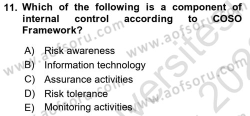Accounting 1 Dersi 2022 - 2023 Yılı (Final) Dönem Sonu Sınav Soruları 11. Soru