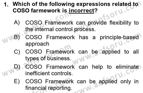 Accounting 1 Dersi 2022 - 2023 Yılı Yaz Okulu Sınav Soruları 1. Soru