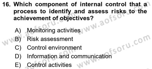 Accounting 1 Dersi 2024 - 2025 Yılı Yaz Okulu Sınav Soruları 16. Soru