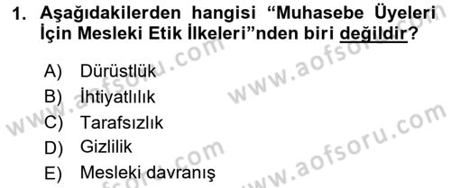 Maliyet Ve Yönetim Muhasebesi Dersi 2024 - 2025 Yılı (Final) Dönem Sonu Sınav Soruları 1. Soru