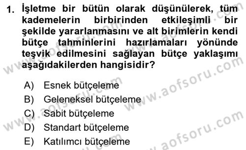 Havacılık İşletmelerinde Muhasebe Uygulamaları Dersi 2022 - 2023 Yılı (Final) Dönem Sonu Sınav Soruları 1. Soru