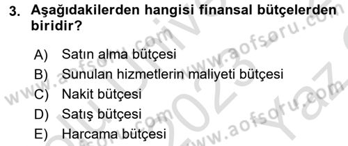Havacılık İşletmelerinde Muhasebe Uygulamaları Dersi 2023 - 2024 Yılı Yaz Okulu Sınav Soruları 3. Soru