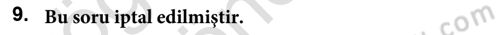 Sağlık Kurumlarında Maliyet Muhasebesi Dersi 2023 - 2024 Yılı (Vize) Ara Sınav Soruları 9. Soru
