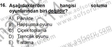 Okulöncesinde Müzik Eğitimi 1 Dersi Ara Sınavı Deneme Sınav Soruları 16. Soru