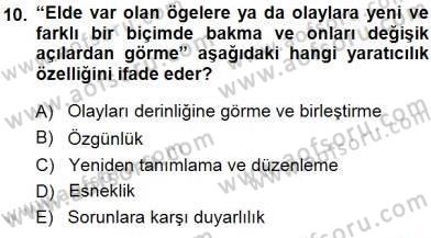 Okulöncesinde Müzik Eğitimi 1 Dersi 2013 - 2014 Yılı (Final) Dönem Sonu Sınav Soruları 10. Soru