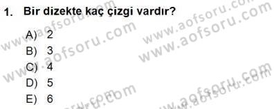 Okulöncesinde Müzik Eğitimi 1 Dersi Ara Sınavı Deneme Sınav Soruları 1. Soru