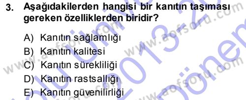 Muhasebe Denetimi Dersi 2013 - 2014 Yılı (Final) Dönem Sonu Sınav Soruları 3. Soru