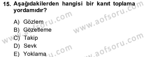 Muhasebe Denetimi Dersi 2014 - 2015 Yılı (Vize) Ara Sınav Soruları 15. Soru