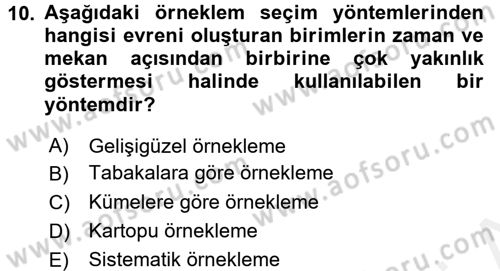 Muhasebe Denetimi Dersi 2016 - 2017 Yılı (Final) Dönem Sonu Sınav Soruları 10. Soru