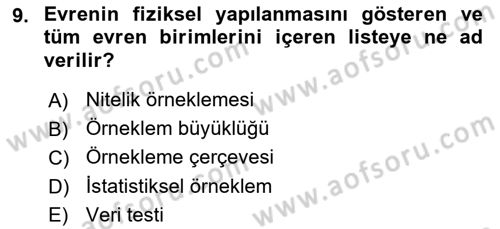 Muhasebe Denetimi Dersi 2020 - 2021 Yılı Yaz Okulu Sınav Soruları 9. Soru