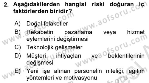 Muhasebe Denetimi Dersi 2022 - 2023 Yılı Yaz Okulu Sınav Soruları 2. Soru