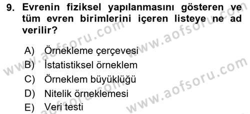 Muhasebe Denetimi Dersi 2022 - 2023 Yılı Yaz Okulu Sınav Soruları 9. Soru