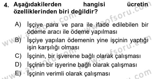 Maliyet Analizleri Dersi 2024 - 2025 Yılı Yaz Okulu Sınav Soruları 4. Soru
