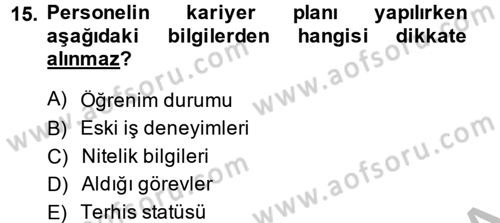 Muhasebe Yazılımları Dersi 2014 - 2015 Yılı (Final) Dönem Sonu Sınavı 15. Soru