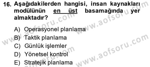 Muhasebe Yazılımları Dersi 2014 - 2015 Yılı Tek Ders Sınavı 16. Soru