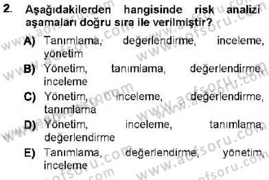 Güvenlik Sistemleri Dersi 2012 - 2013 Yılı (Vize) Ara Sınav Soruları 2. Soru