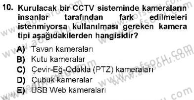 Güvenlik Sistemleri Dersi 2012 - 2013 Yılı (Final) Dönem Sonu Sınav Soruları 10. Soru