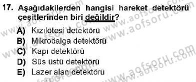 Güvenlik Sistemleri Dersi 2012 - 2013 Yılı (Final) Dönem Sonu Sınav Soruları 17. Soru