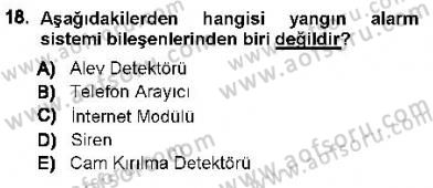 Güvenlik Sistemleri Dersi 2012 - 2013 Yılı (Final) Dönem Sonu Sınav Soruları 18. Soru