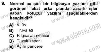 Güvenlik Sistemleri Dersi 2012 - 2013 Yılı (Final) Dönem Sonu Sınav Soruları 9. Soru