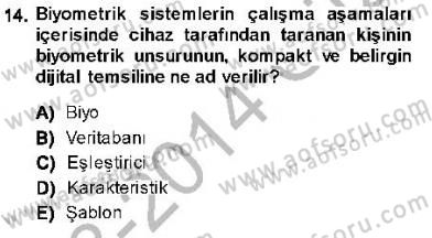 Güvenlik Sistemleri Dersi 2013 - 2014 Yılı (Vize) Ara Sınav Soruları 14. Soru