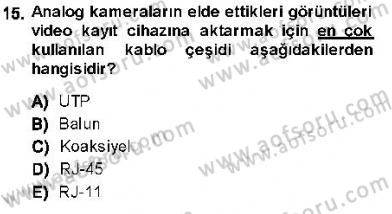 Güvenlik Sistemleri Dersi 2013 - 2014 Yılı (Final) Dönem Sonu Sınav Soruları 15. Soru